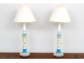 Pair Of Whimsical Lamps In The Style Of Mackenzie Childs