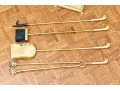 Set Of Brass Duck Head Fireplace Tools (set #2)