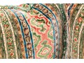 Pair Of Highly Textural Upholstered Down Pillows