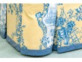 French Country Toile Upholstered Arm Chair