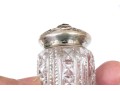 Antique Foster & Bailey & Co. Crystal Vanity Jar With Sterling Silver Lid.