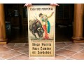 Lithograph On Board Advertising Bullfighting