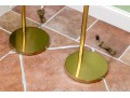 Two Brass Adjustable Floor Lamps