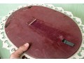 Syroco Painted And Carved Oval Mirror