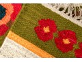 Handmade Flatweave Scandinavian Folk Pattern Runner, 6'-2 1/2