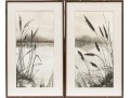 Pair Of Sutherland Watercolors On Paper, Landscapes