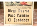 Lithograph On Board Advertising Bullfighting