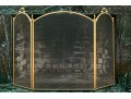 Quality Brass Fireplace Screen  (1 Of 2)