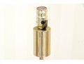 Sleek Brass And Glass Floor Lamp