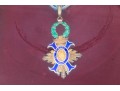 Al Merito Civil Medal On Sash Custom Framed