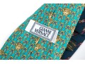 Set Of Four Quality Silk Men's Ties Including Versace, Gucci, Dunhill.