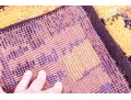 Hand-Knotted Wool Carpet, 7-7 1/4
