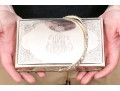 Antique Etched Silver Plated Paper Weight