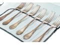 Set Of Six Antique Sterling Silver Forks, 8.05 Ozt.