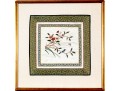 Chinese Silk Embroidery, Bird On Flowering Branches