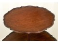 Vintage Chippendale Style Two-Tier Mahogany Dumbwaiter
