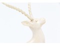 Decorative Pair Of Carved Bone Antelopes