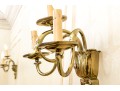 Pair Of Brass Wall Sconces