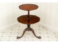 Vintage Chippendale Style Two-Tier Mahogany Dumbwaiter