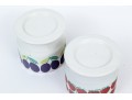 Pair Of Finnish Arabia Ceramic Lidded Jars