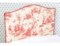 Twin Size Toile Upholstered Bed With EPOC 