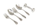 Sterling Silver Baby Utensils With Rattle, 3.07 Ozt.