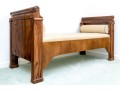 Antique Biedermeier Walnut Daybed, Ca. 1830-50