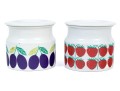 Pair Of Finnish Arabia Ceramic Lidded Jars