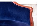 Custom Velvet Upholstered Armchairs
