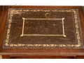 Pair Of Mahogany Lyre Motif Drop Leaf End Tables