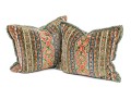 Pair Of Highly Textural Upholstered Down Pillows