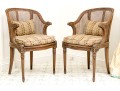 Pair Of Antique Louis XVI Bergères, Ca. 1920's