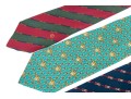 Set Of Four Quality Silk Men's Ties Including Versace, Gucci, Dunhill.