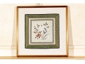 Chinese Silk Embroidery, Bird On Flowering Branches