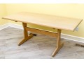 Oak Trestle Dining Table