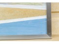 Large Signed Painting On Canvas, Industrial Complex, 1976