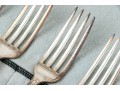 Set Of Six Antique Sterling Silver Forks, 8.05 Ozt.