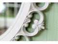 Syroco Painted And Carved Oval Mirror