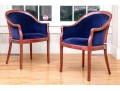 Custom Velvet Upholstered Armchairs