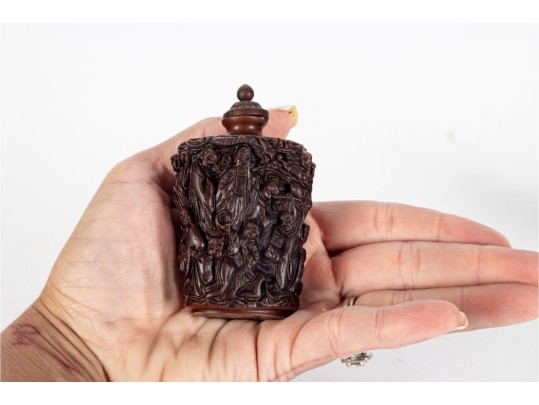 Pair Of Chinese-Style Resin Snuff Bottles