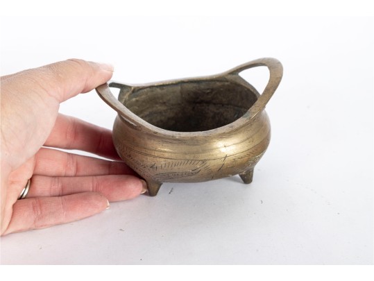 Antique Chinese Brass Censor Pots