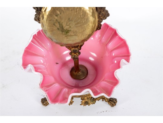 Pocket Watch Display Stand With Remontoir Perfectionné Gold-Plated Pocket Watch