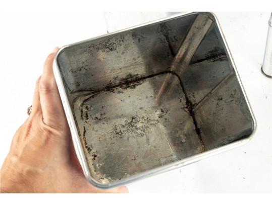 Set Of Four Lincoln Beautyware Chrome Canisters