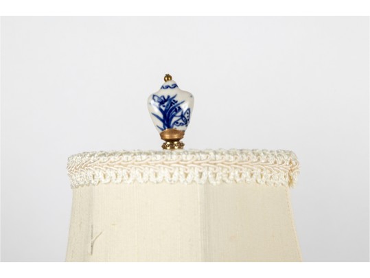 Pair Of Cordinating Vase-Form Lamps On Acrylic Bases