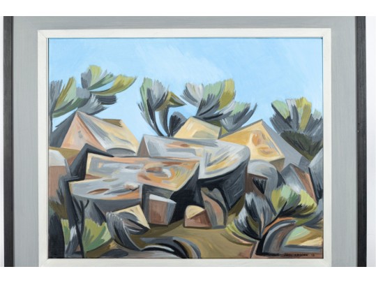 Joel Green — Framed Oil On Masonite Landscape
