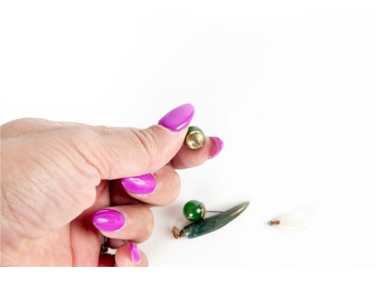 Assorted Jade And Stone Jewelry (3 Pieces)