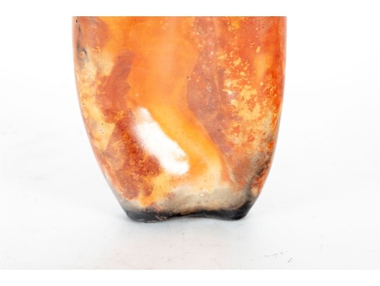 Signed EAS Studio Art Pottery Lidded Vessel