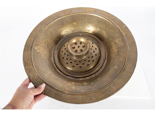 Brass Pierced Incense Burner Or Brazier