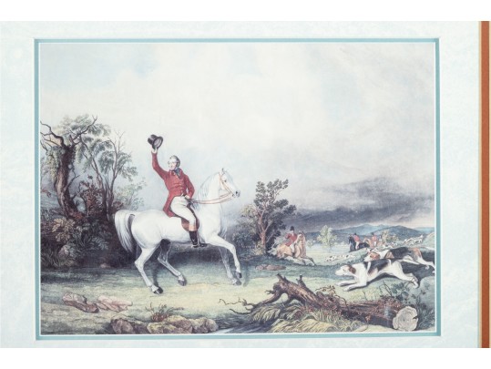 “Begin The Hunt” Framed Equestrian Print