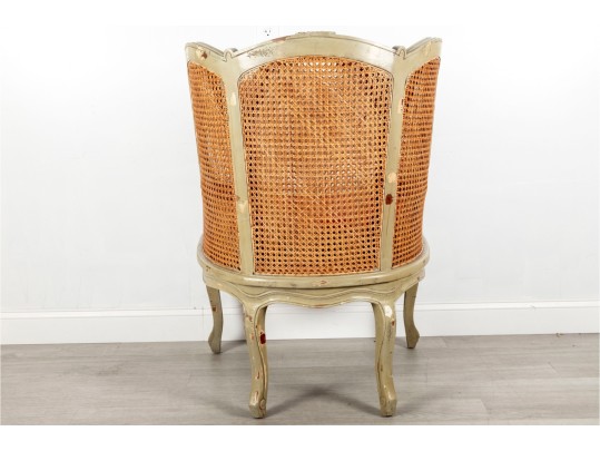 French Provincial Cane-Back Armchair